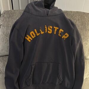 Hollister blue and gold Casual Style hoodie
